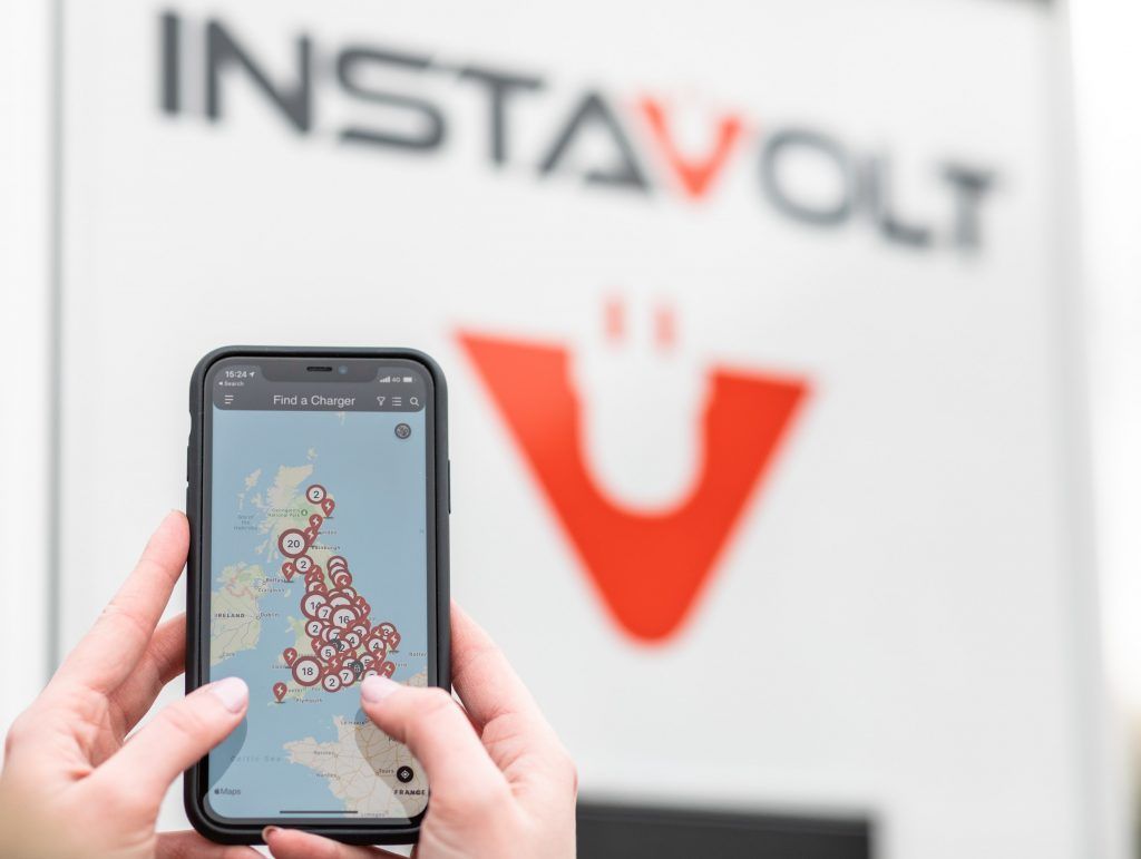 InstaVolt launches app to address range anxiety in UK