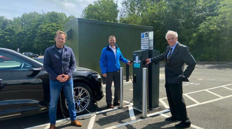 Water company donates charging points to busy car park