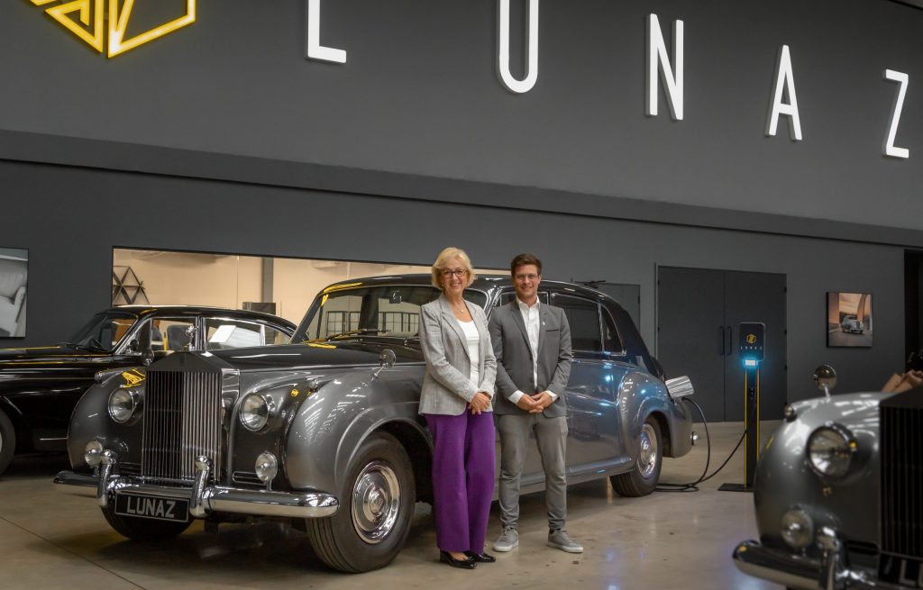 MP visits UK classic car EV company Lunaz