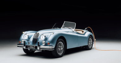 Lunaz investor David Beckham gifts son with electric 1954 Jaguar XK140 by Lunaz to mark his wedding