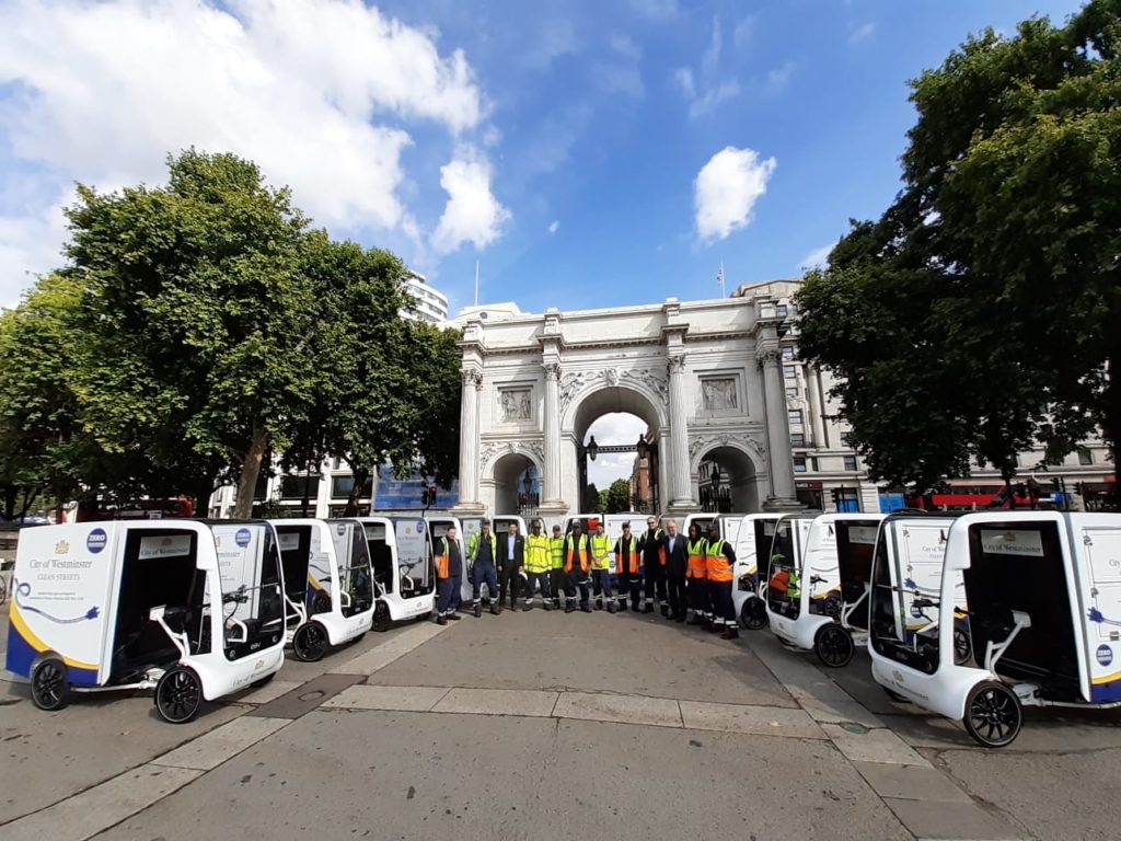 Westminster's new fleet of street cleaning electric bikes