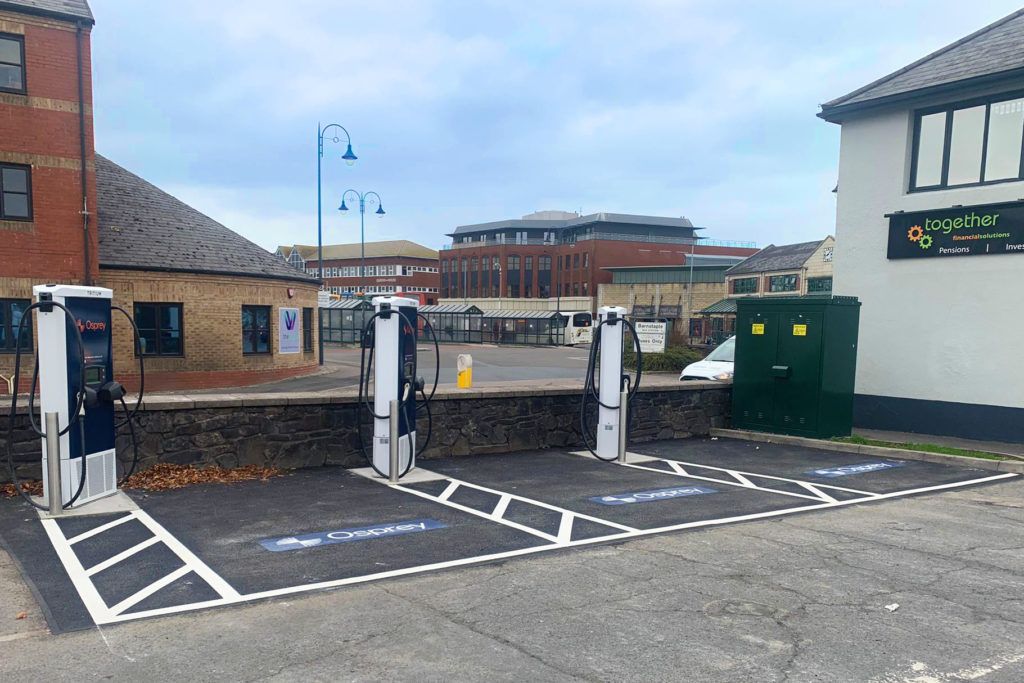 Osprey working with council in North Devon to install EV charging points